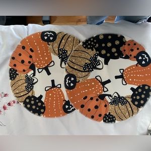 Fall pumpkin placemats